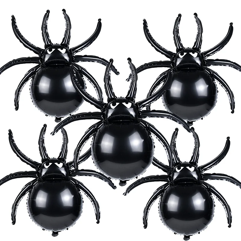 

Giant Spider Balloons Halloween Pumpkin Bat Skeleton Foil Balloon For Happy Halloween Birthday Party Decor Props Kids Globos Toy