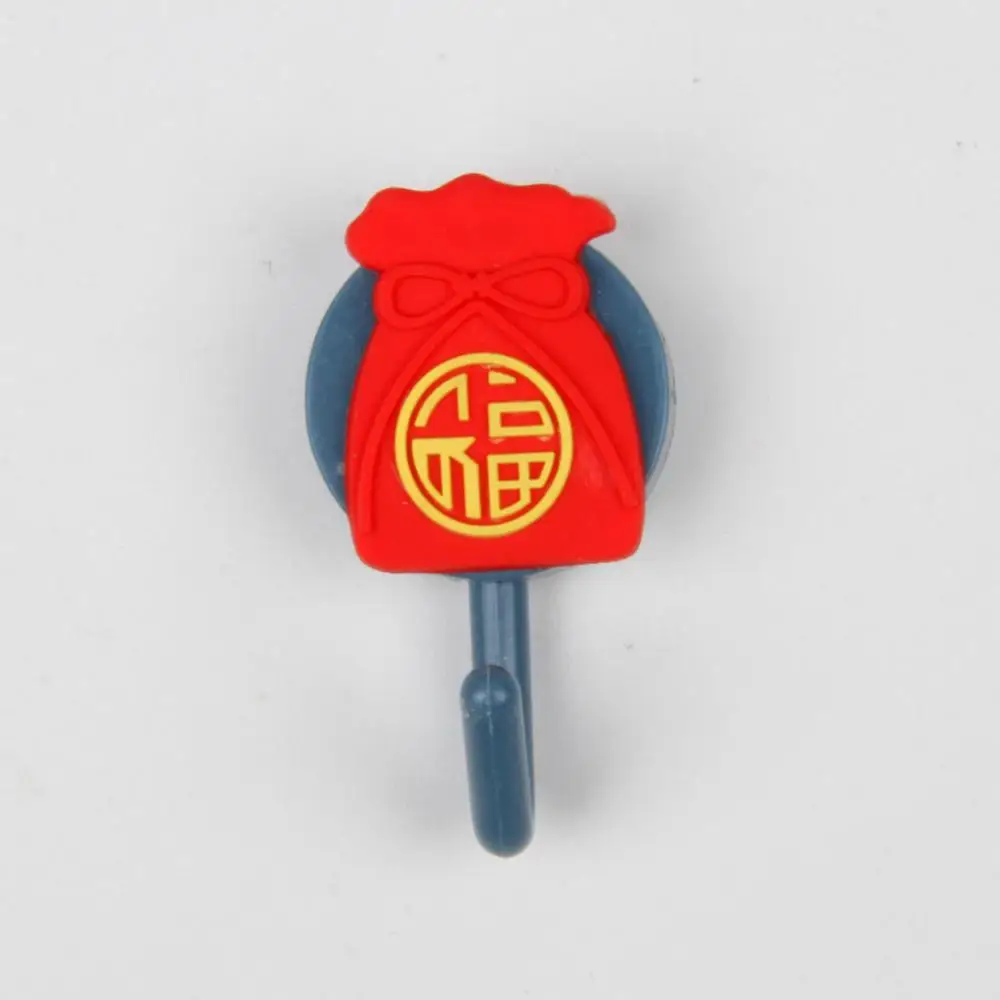 

Glue Hook Happy Fortune No Punching Money Partner Creative Chinese Knot Hook Adhesive Wall Hook Non Marking Adhesive