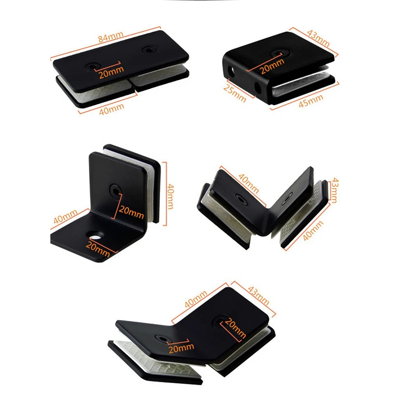 304StainlessSteelGlassClampglassShelfClipglassholderShower