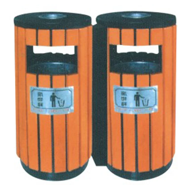 

2023 Customization Portable Handle Garden Furniture Outdoor Wooden Pet Trash Can Dog Waste Bin With Pedal