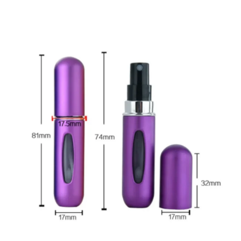 5/8ML Traveling Perfume Atomizer Portable Liquid Container For Cosmetics Mini Metal Aluminum Pump Empty Bottle Refillable perfume refill bottle perfume bottle perfume atomizer mini perfume bottle mini perfume atomizer refillable liquid container refillable perfume bottle refillable bottle refillable empty bottle refillable cosmetic bottle makeup empty bottle cosmetic bottle mini cosmetic bottle cosmetic dispenser bottle cosmetic sample container
