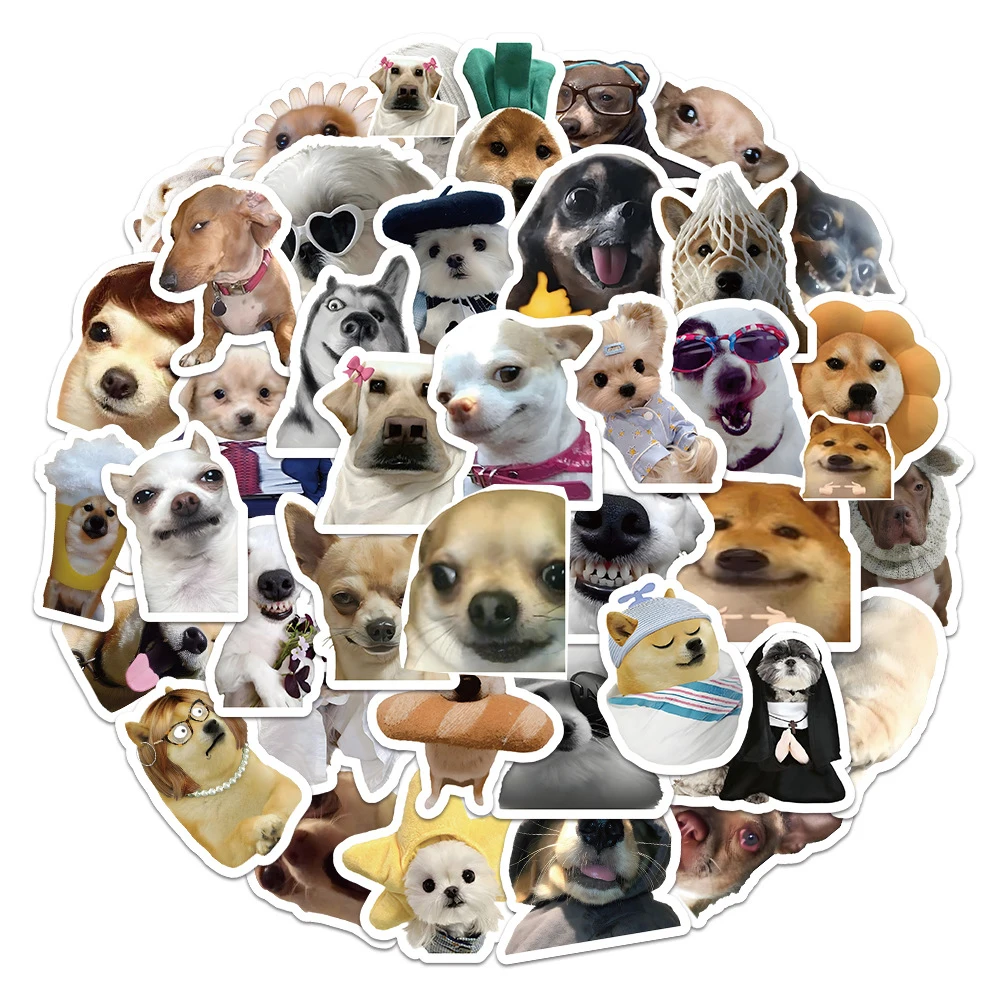 

10/30/60pcs Classic Meme Dog Stickers Aesthetics Animal Sticker Car Bike Bottle Notebook Suitcase Luggage Motorcycle Kid Decals