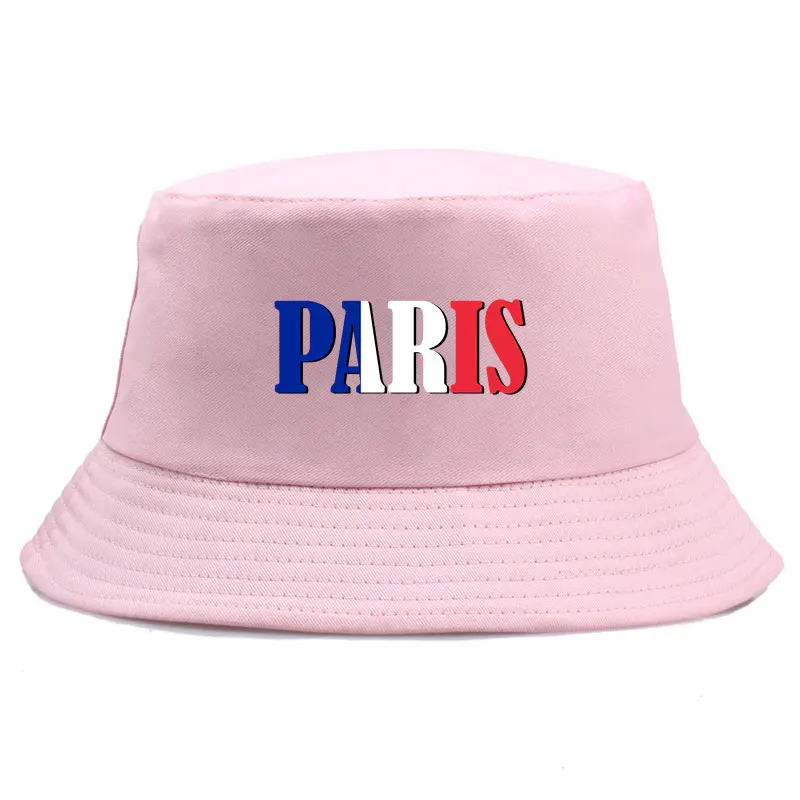 패셔너블 파리 레터 리버시블 버킷 햇, 여름 야외 태양 밥 피셔맨 모자, 남녀 공용, 성인 캐주얼 여행 파나마 모자