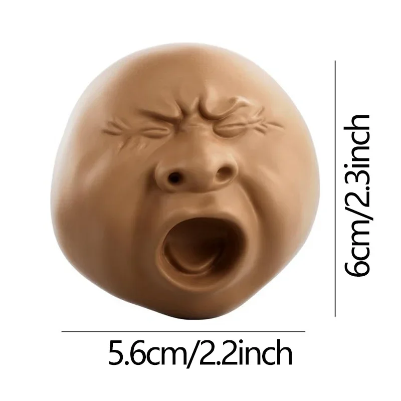 Funny Yawning Face Tea Pet Relax Squeeze Water Spray Nose Stress Relief Toys