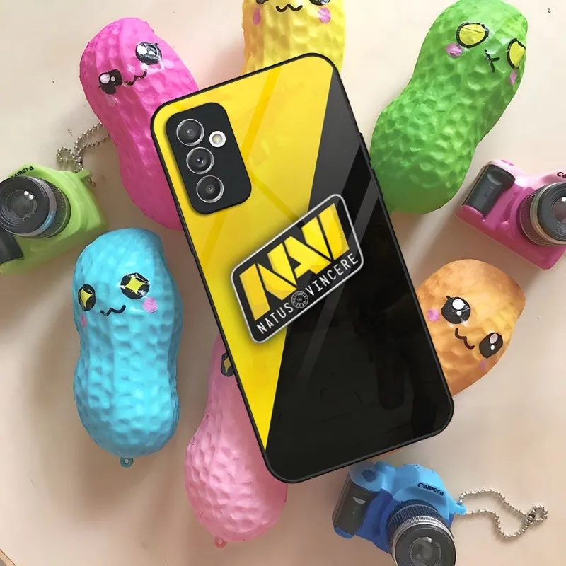 Фото Чехол Natus Vincere Navi для Samsung S30 S32 S20 S23 S21 S9 S8 S10E Note 20 10 Pro Ultra Plus, стеклянный чехол №2