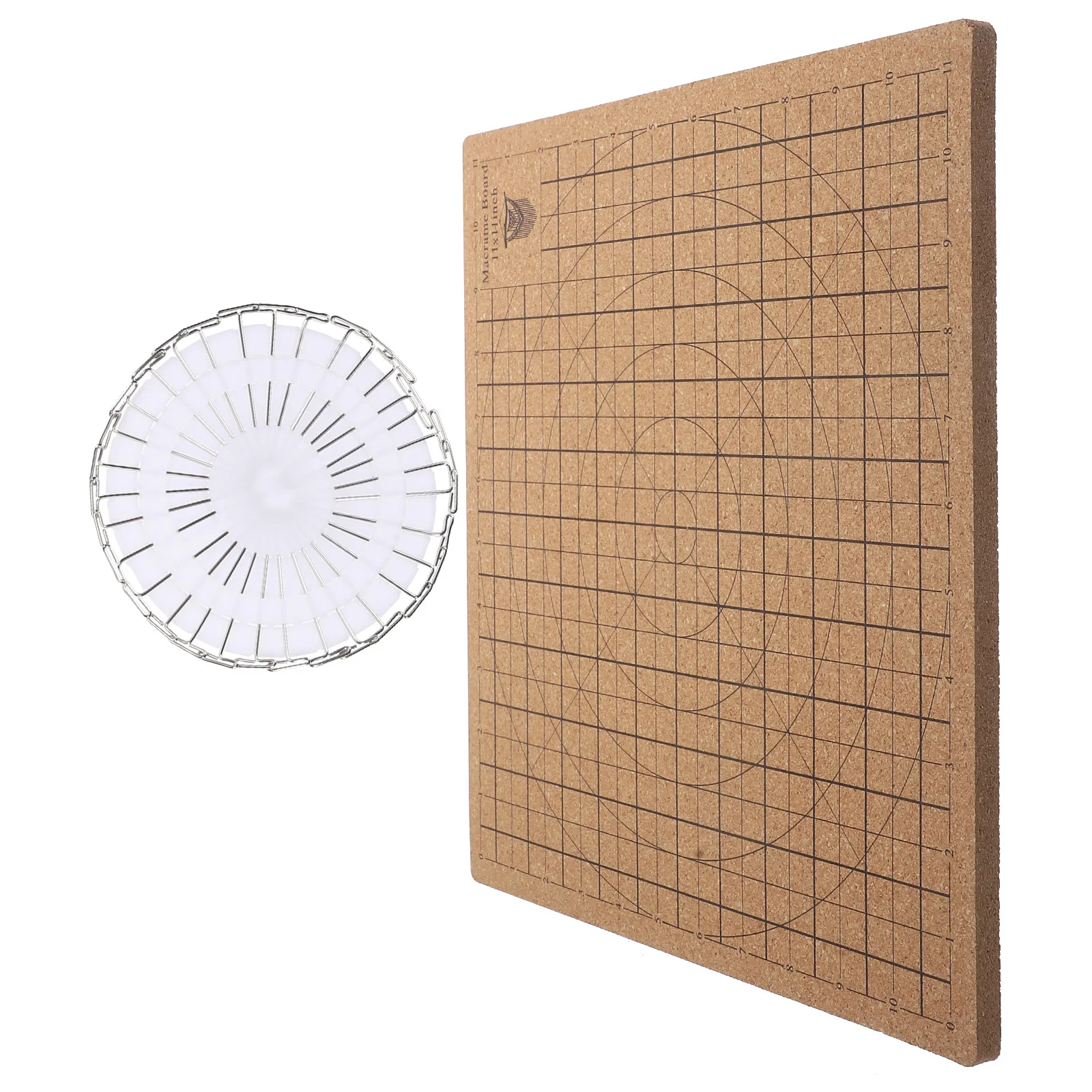 

Woven Cork Board Corks for Knotting Grid Rope Boards Tool Bracelet Project with Pins DIY