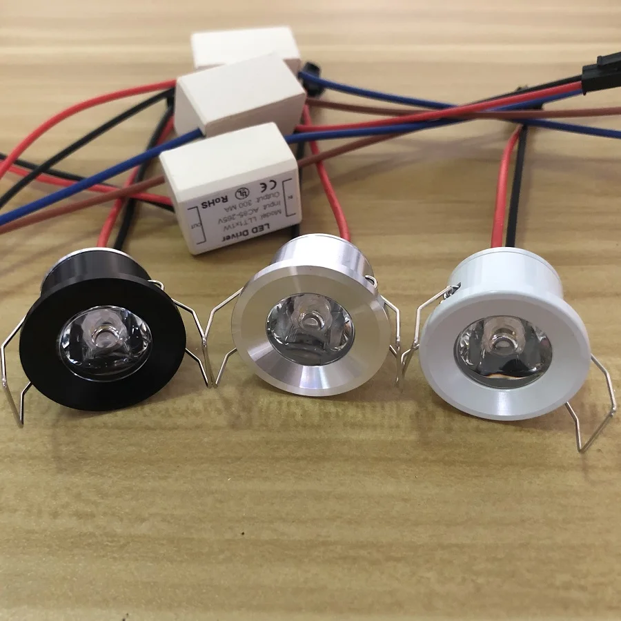 Dimmable Min Led Spot Light Recessed Spotlight Led Lamp Ceiling Downlight Lighting For Cabinet Showcase 1W 3W 220V 110V 12V 24V
