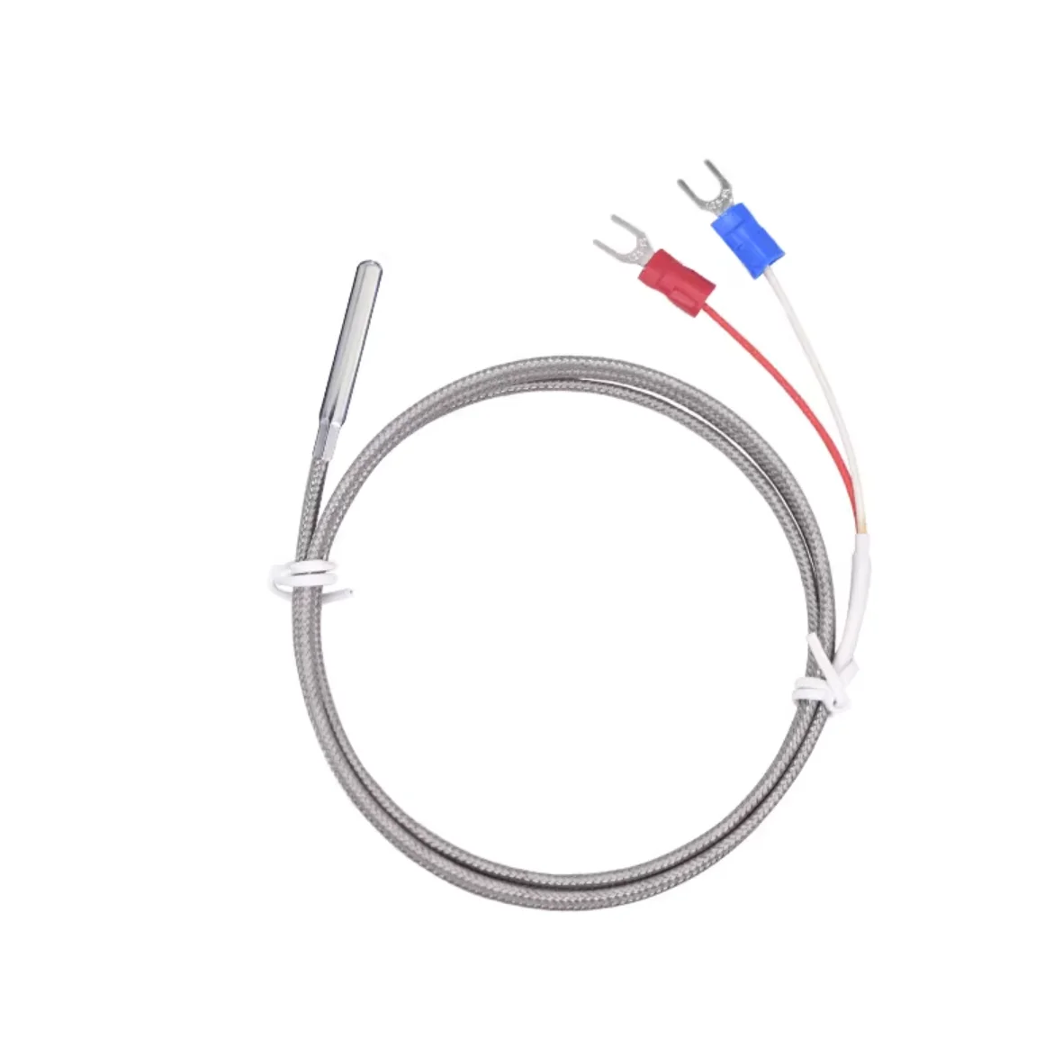 

PT100-B Temperature Sensor Thermocouple with 0.5/1/1.5/2/3/4/5M Cable Temperature sensing high temperature waterproof