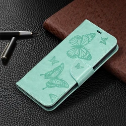Elegant Pansies Leather Wallet Phone Case - Huawei Y7 2018 (Green)