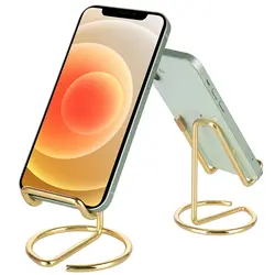 Sleek Metal Desktop Stand & Business Card Holder (Golden)