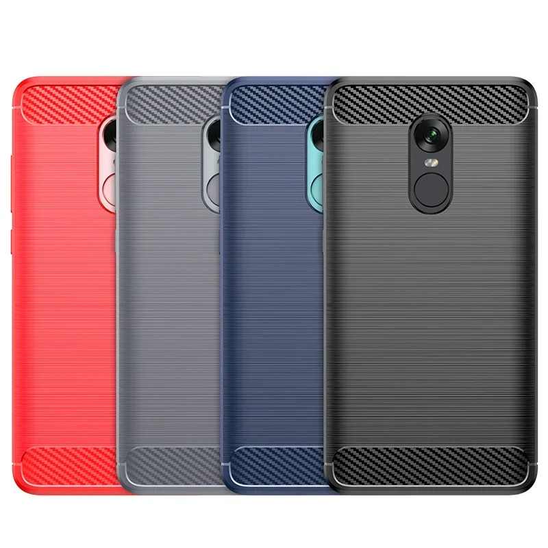 Case For Redmi Note 4 4X Case Xiaomi Redmi 4X Cases Silicone TPU Bumper Shockproof Carbon Red mi Note4 Note4X Cover Coque Capas