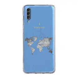 Cartoon World Map Scenery Phone Case Cover - Samsung A02S (B7)