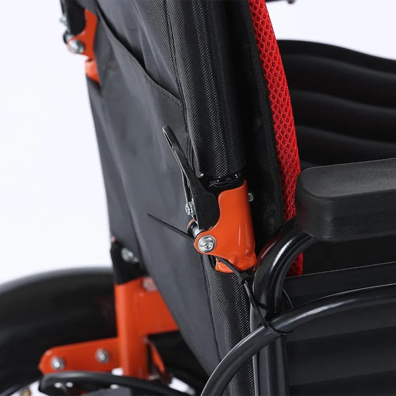 High-quality Carbon Steel handicapped portable power wheelchair light weight foldable disabled electric wheelchair