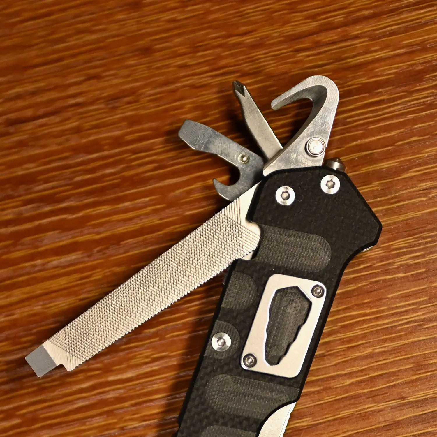 LAND 9047/9046 Multi-function Folding Knife 12C27 Blade Outdoor Adventure Wilderness Survival Rescue EDC Portable Tool Knives 4