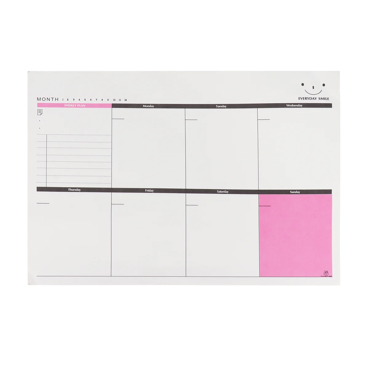 A4 Size Tearing Weekly Planner Desktop To Do List Schedule Agenda Organizer Memo Pad School Office Supplies