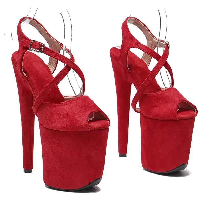 

Женские замшевые туфли на высоком каблуке, 20 см/8 дюймов