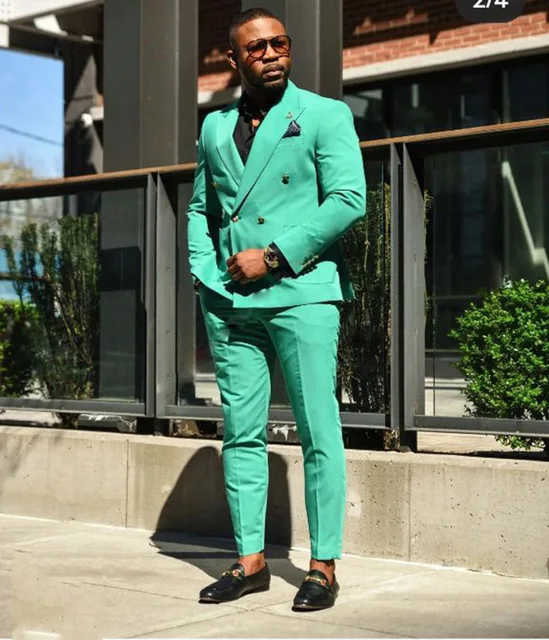 Boda Traje Verde Hombre Color Traje Verde Hombre Boda Trajes De