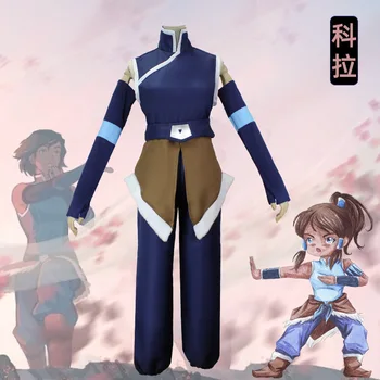 Anime Avatar The Legend of Korra Costume Cosplay stagione 4 Avatar l'ultimo Airbender Korra Katara Costume Cosplay di Halloween