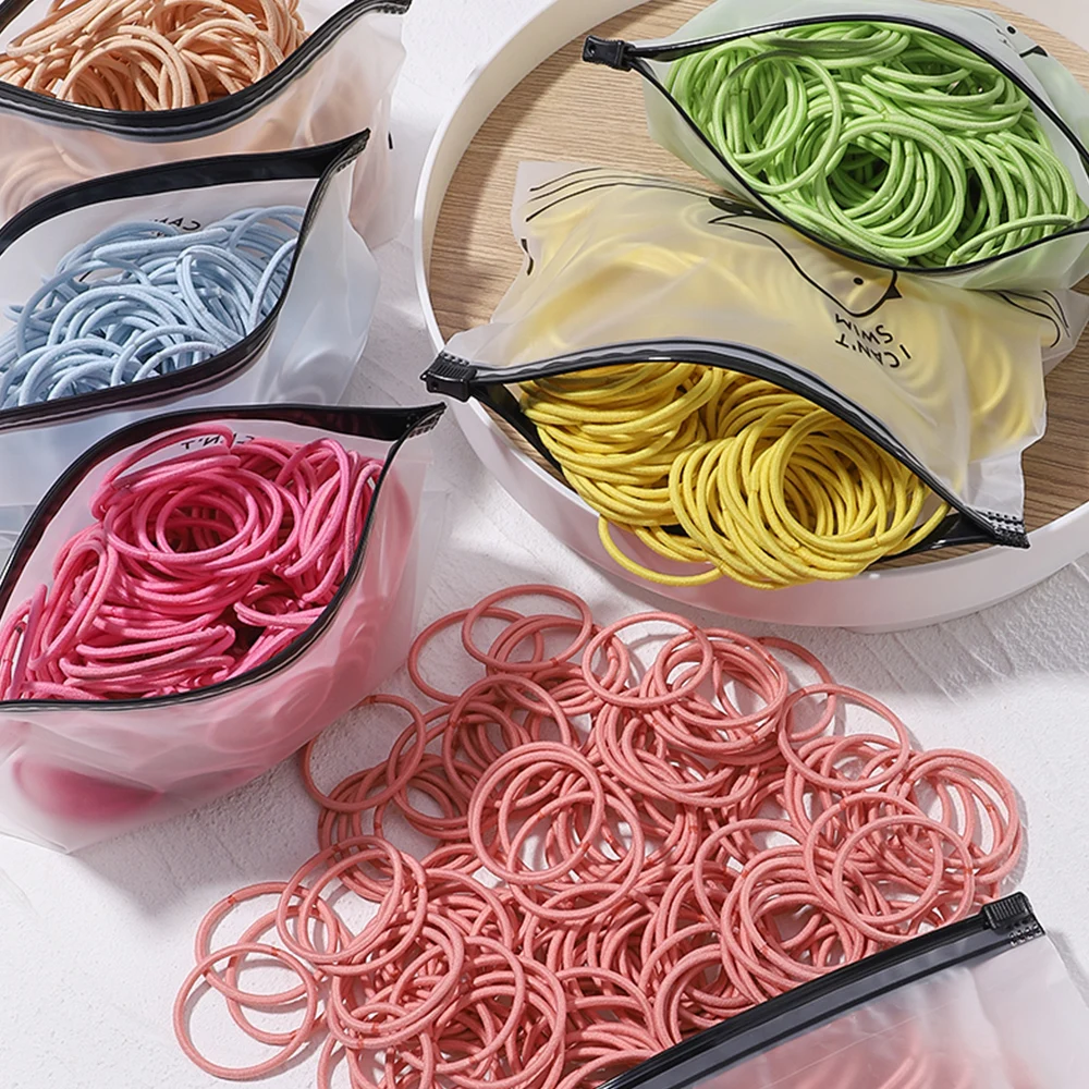 Colorful Elastic Hair Bands for Girls - 30/50/100 Pcs