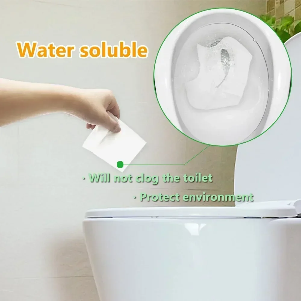 Paper Waterproof Soluble Water Covers Type Travel Camping Hotel Bathroom Accessories Portable Disposable Toilet Seat