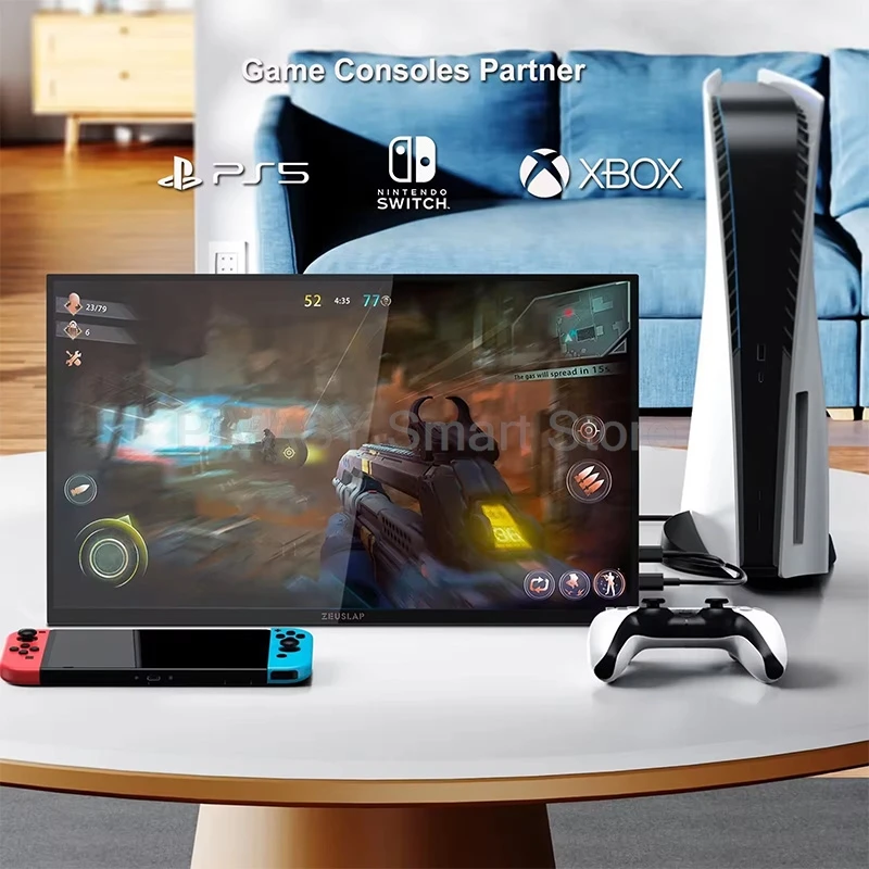 Portable Monitor Smart TV Touch Screen 18.5 Inch FHD Google Entertainment Interactive Zoom for Office Movie Indoor Lightweight - Image 2