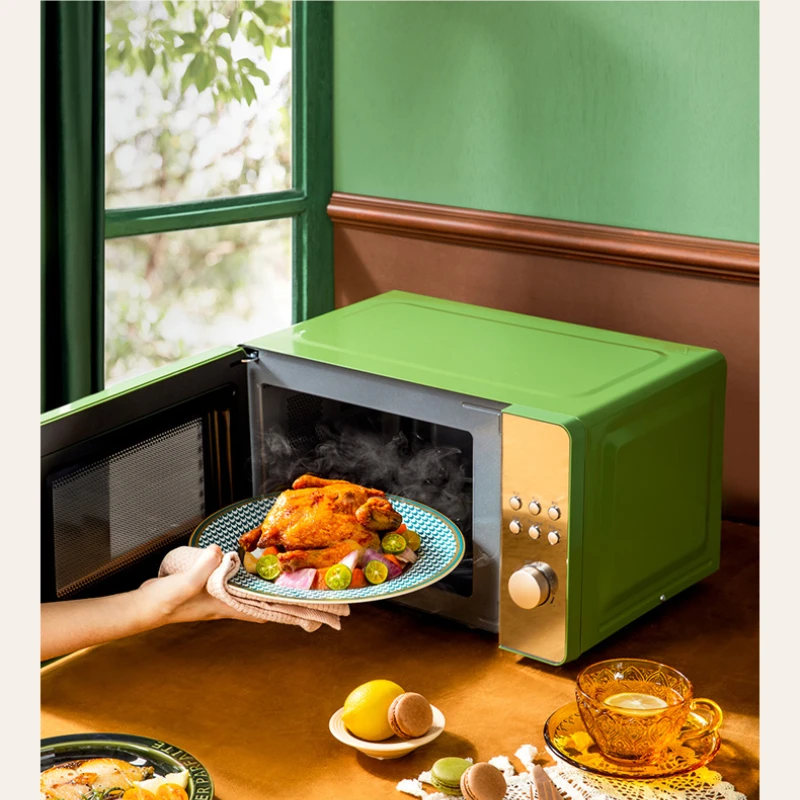 220V Kitchen Nano Side Pull Microwave Oven Small Mini Retro Integrated Home  Light Wave Oven Horno De Microondas