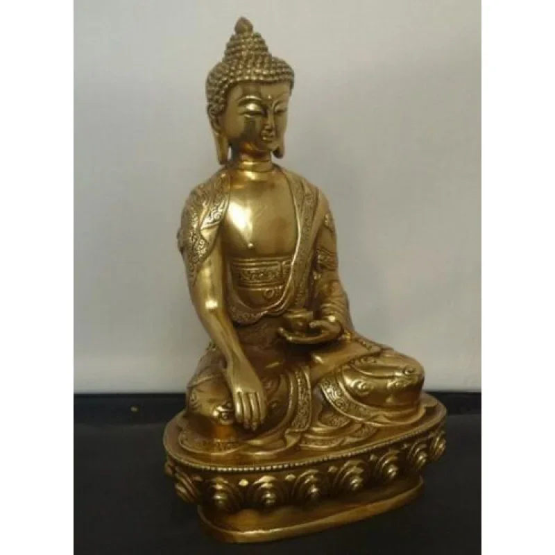 Antico Buddismo Tibetano Shakyamuni Budda Jodamo Sidharma Buddha Dragon Statue