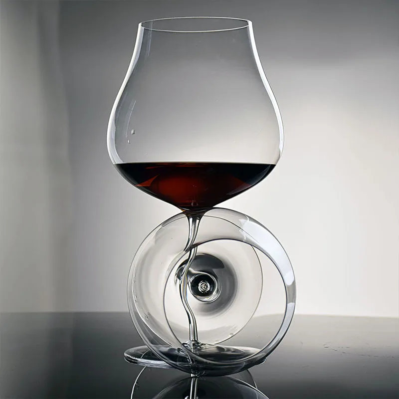 Crystal Red Wine Glass Crystal Goblet Burgundy Bordeaux Wine Glass Cups Long Stem Tasting Cup Wedding Drinkware 2/1Pcs 940/710ml glass cup