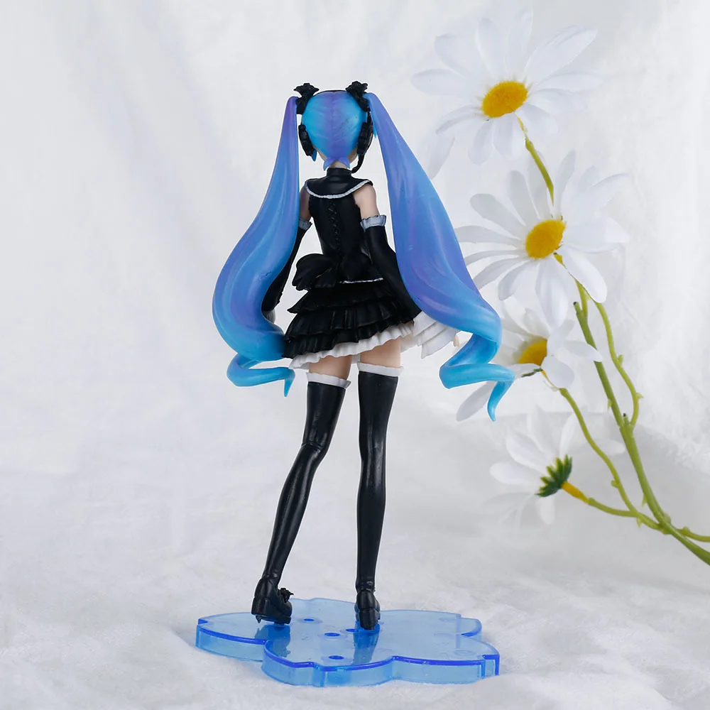 17CM Anime Virtual Singer Hatsune Miku Gothic Dress Black