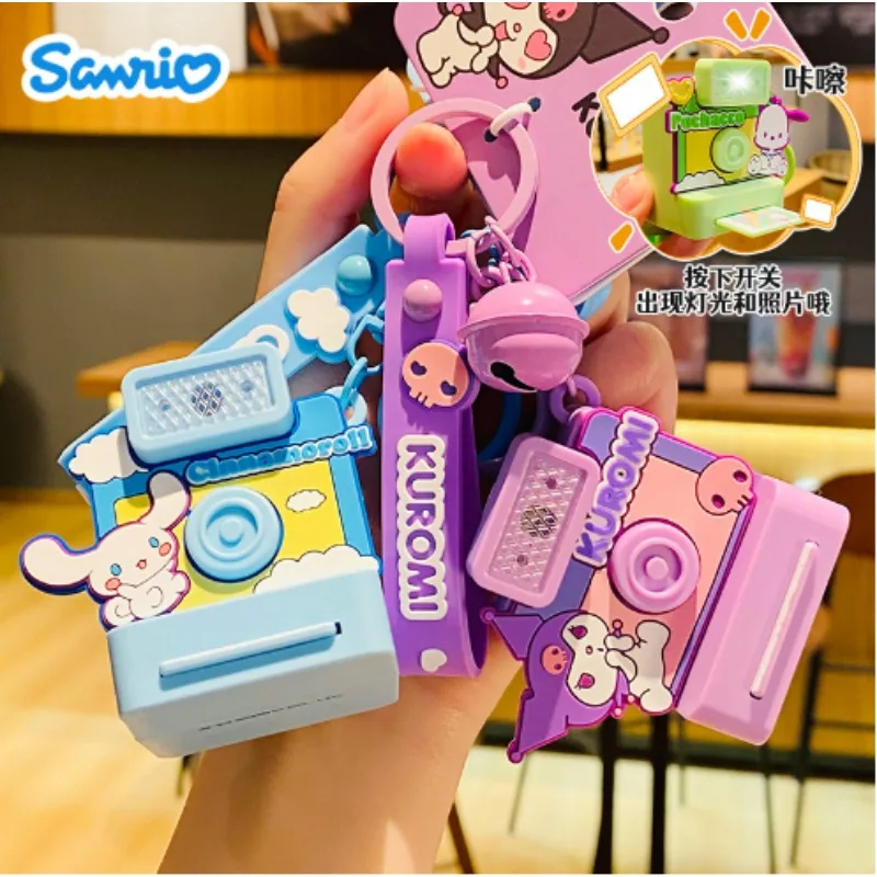 Kawaii Sanrio Bag Ciondolo Hello Kitty Kuromi My Melody Imitazione Polaroid Camera Portachiavi Toy Cute Anime Accessori