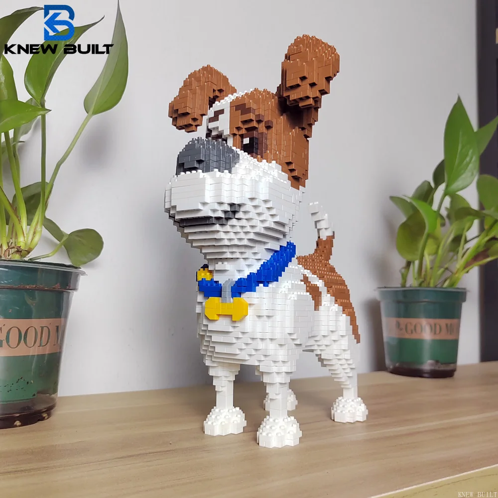 Yorkshire-Terrier-Dackel-Hund-Modell, Mikro-Mini-Baustein: Lernspielzeug, Shiba-Inu-Geschenke für Tierliebhaber und Dekoration
