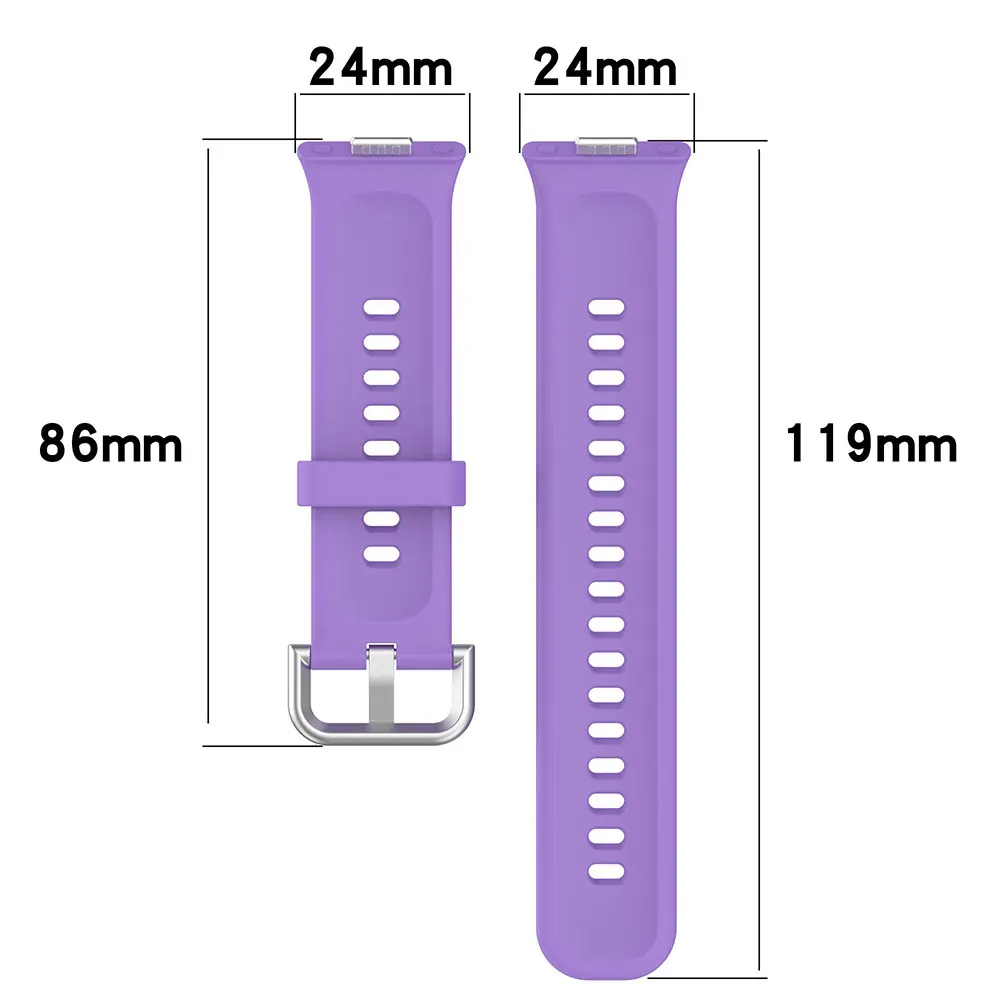 Silicone Watch Strap with Protective Case for Huawei Watch Fit 3: All-In-One Band and Screen Protector Combo