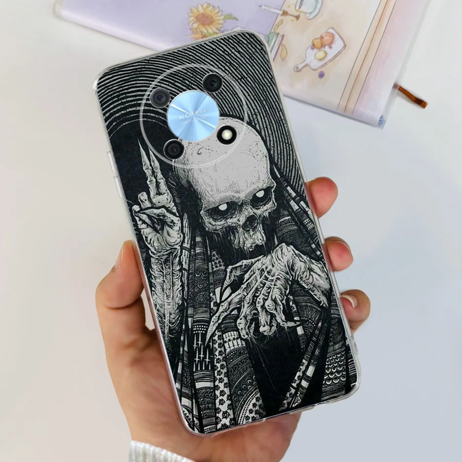 Elegant Printing Soft Silicone Clear TPU Slim Phone Case