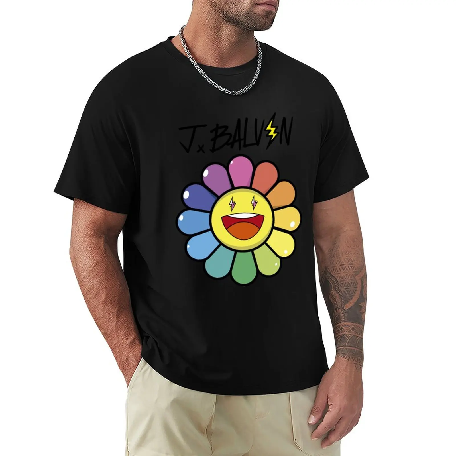 

OneBalvin Floweres T-Shirt Blouse heavyweights vintage clothes tshirts for men