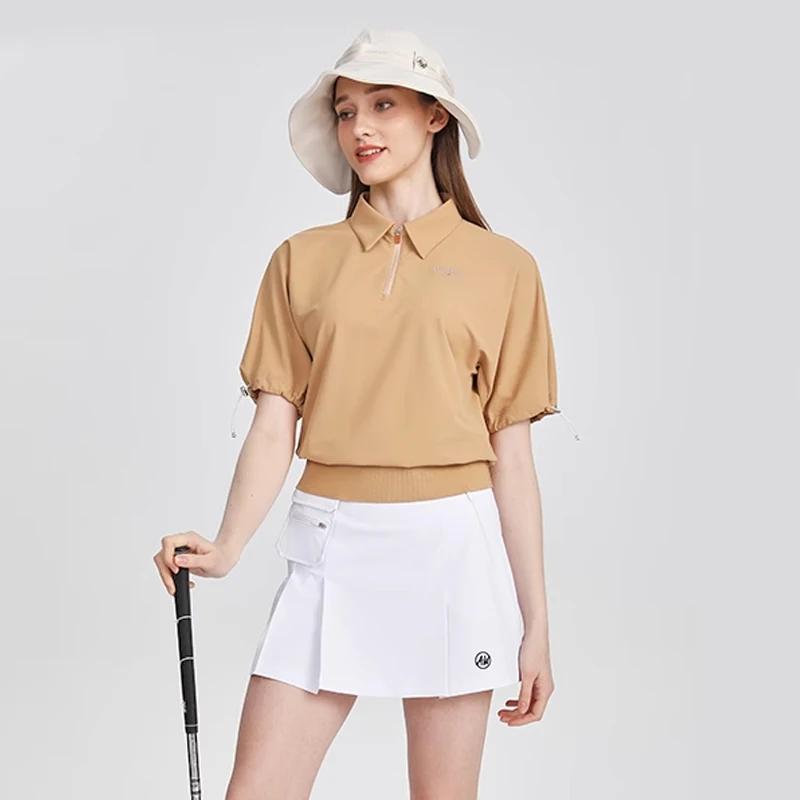 Azureway Golf Women's Suit Spring Summer Short Style T-Shirt Outdoor Sports Loose Casual Top for Ladies High Quality Skirt Set