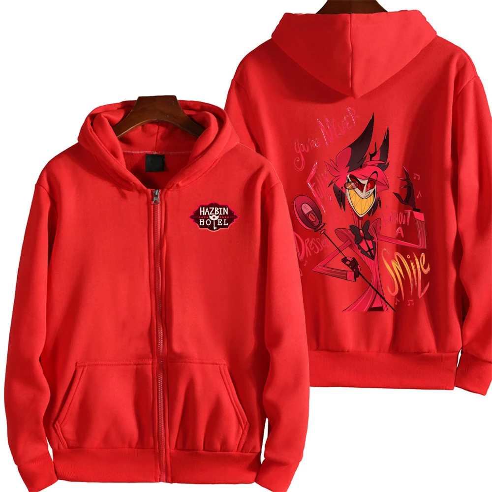 AIYINIY Hazbin Hotel Anime Pullover Alastor/Angel Dust 3D