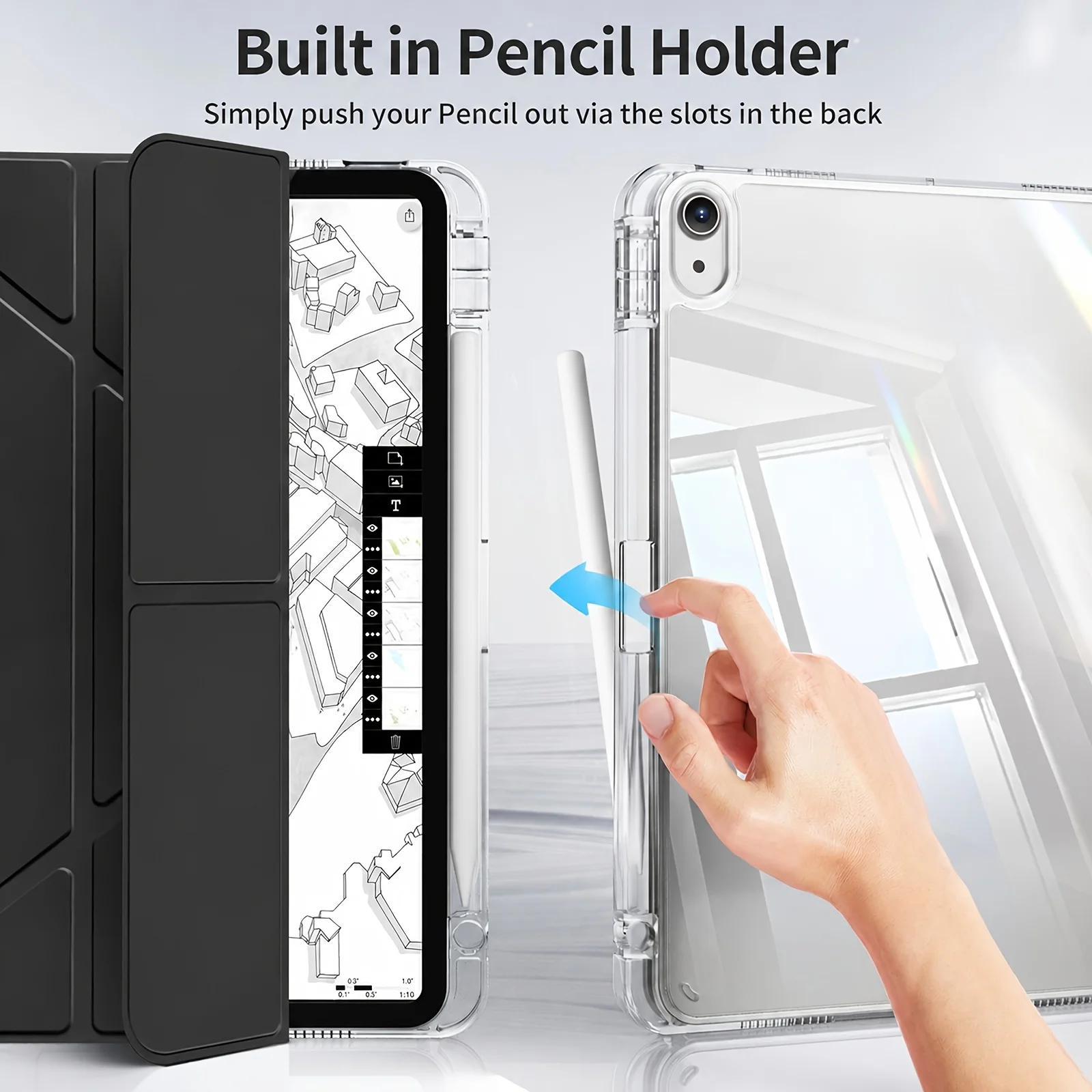 Universal Smart Cover Tablet Case - Enhanced Protection for Various Sizes and Generations