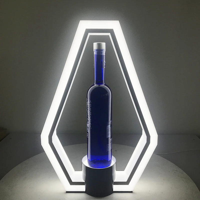 Rechargeable Chrome Chandon Champagne Bottle Presenter Glorifier Display