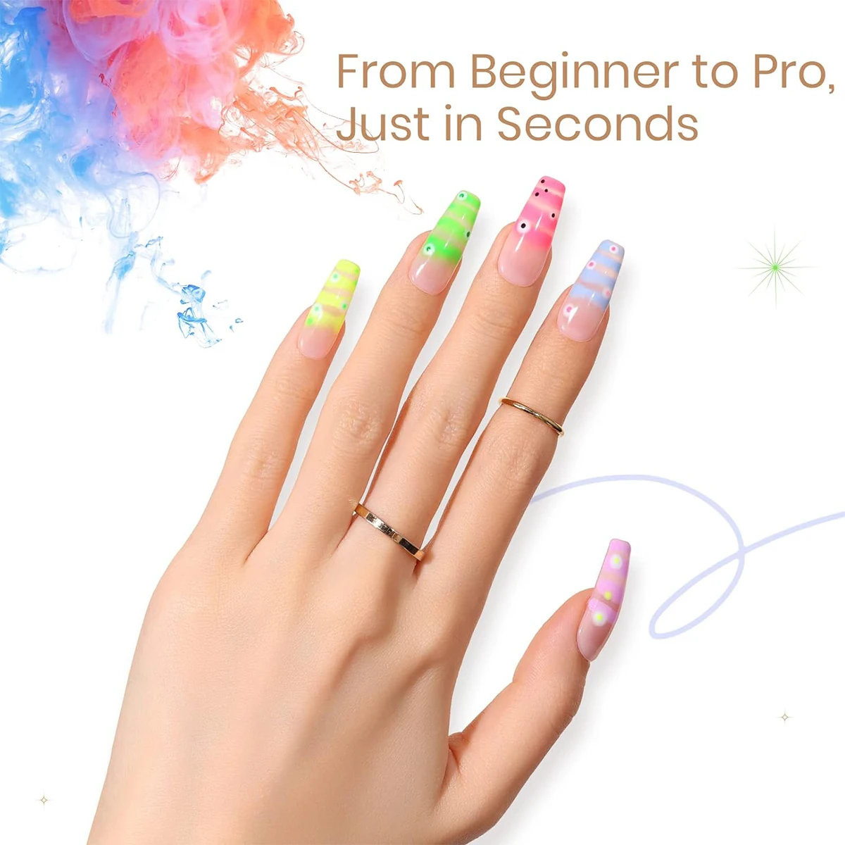 10 ML UV LED Nail Blooming Gel Polish Nail Design Glitter Sequins Mixing UV gels Soak Off gel nail polish