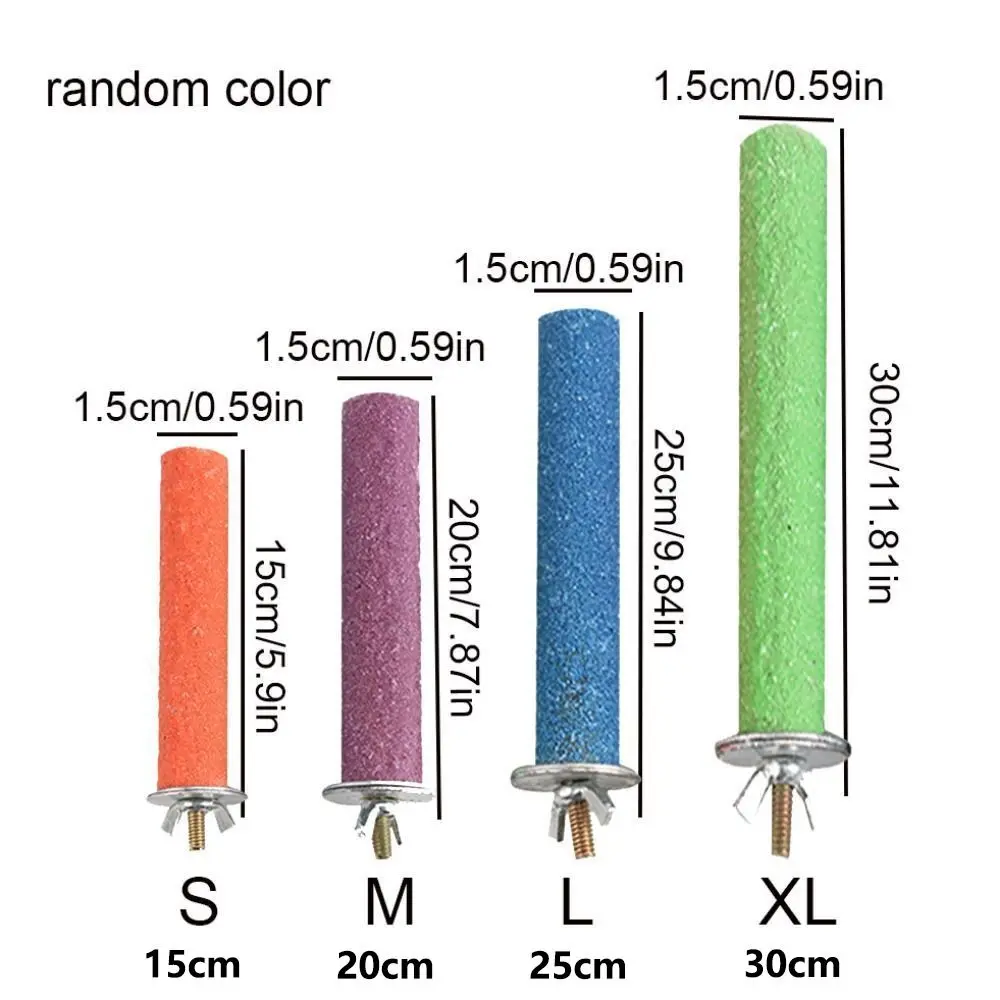 Bird Claw Beak Grinding Bar Standing Stick Parrot Station Pole Birds Supplies parrot toy bird toy bird cage accessories bird perch stand