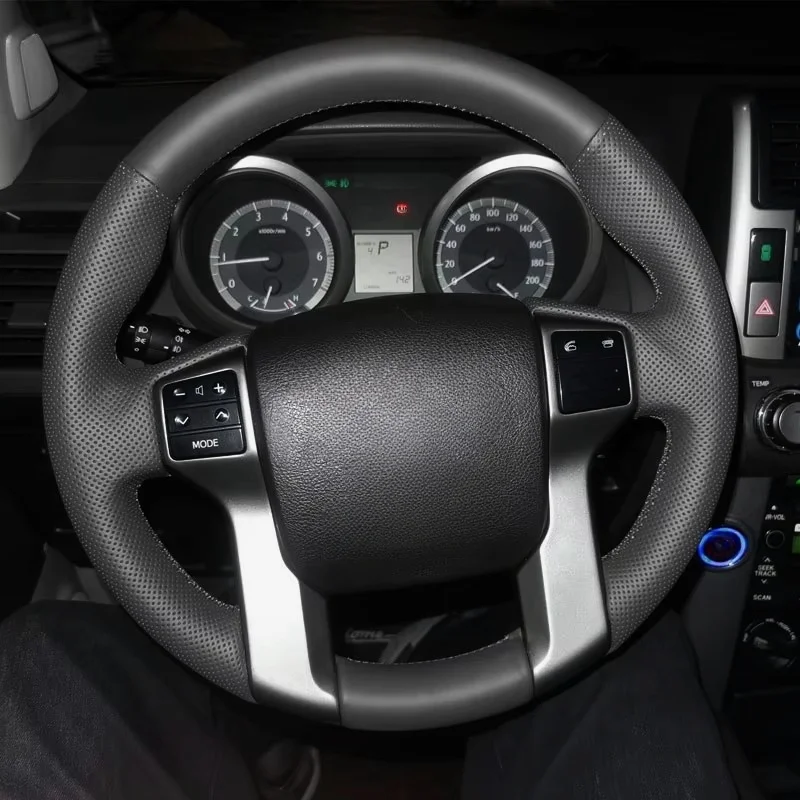 Für Toyota Land Cruiser Prado 2010-2015 Tundra 2013-2017 Tacoma 4Runner 2011-2016 Handgenähte Auto lenkrad Abdeckung Leder