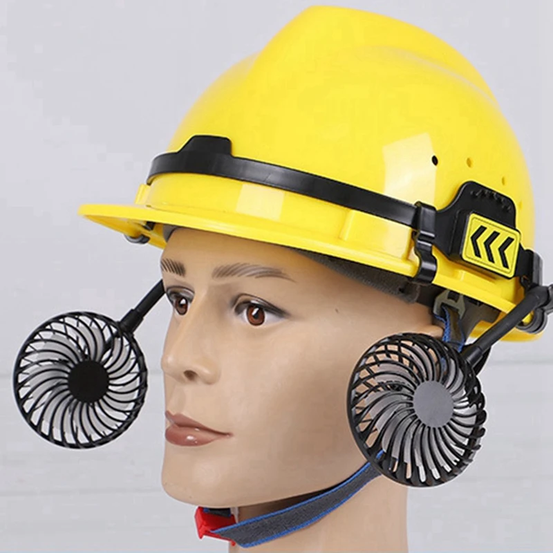 Ventola esterna per casco di sicurezza a 3 velocità per il raffreddamento estivo con luce notturna adatta per la maggior parte dei caschi - immagine 3