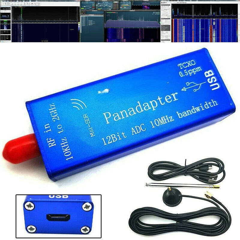 

New Broadband Software MSI.SDR 10kHz to 2GHz Panadapter SDR receiver 12-bit ADC