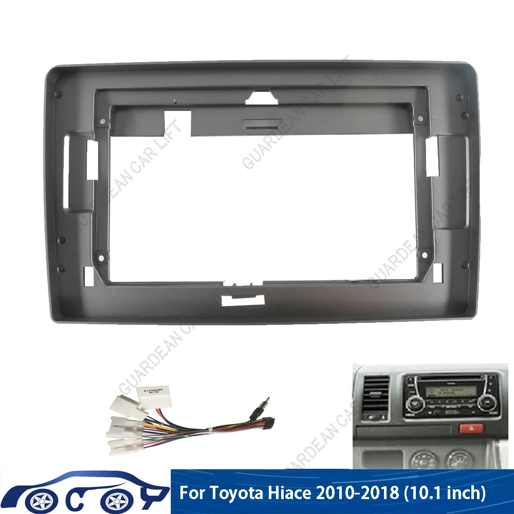 

For TOYOTA Hiace 2012-2018(10.1 Inch) Car Radio Fascias GPS MP5 Android Stereo Player 2 Din Head Unit Panel Dash Frame Trim Kit