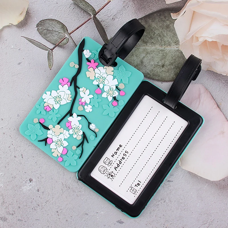 

Luggage Access Novelty Letters Luggage Travel Tags Silicone Luggage ID Card Address Holder Luggage Boarding Pass Portable Tags
