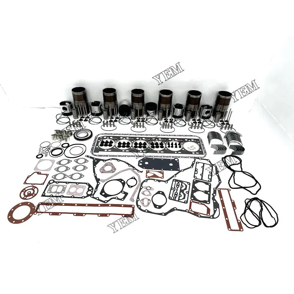 

New 6L Repair Kit With Piston Rings Liner Bearing Valves Cylinder Gasket For Cummins Excavator diesel parts