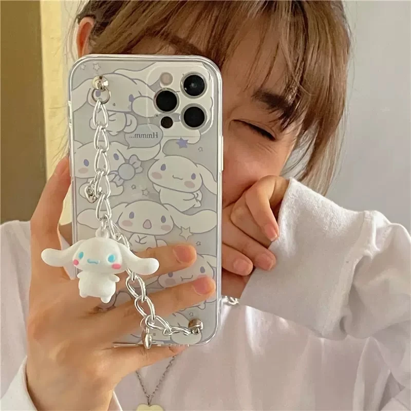 Custodia Per Samsung Galaxy Note 20 10 Pro S22 S23 S21 Fe S10 Plus S20 Ultra S21 5G 3D Cartoon Doll Bracciale Cinturino Da Polso Cover