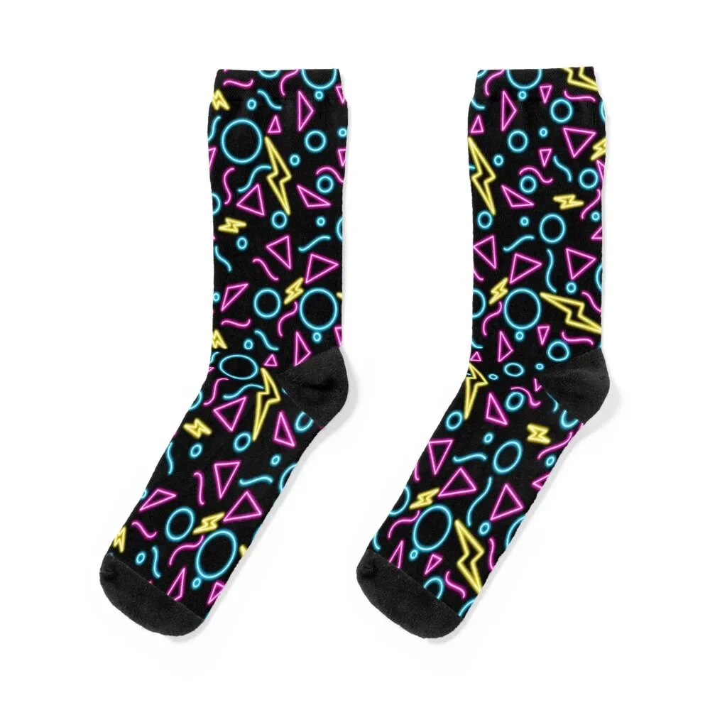 

Neon Arcade Carpet Pattern Socks Stockings compression Climbing custom Male Socks Women's
