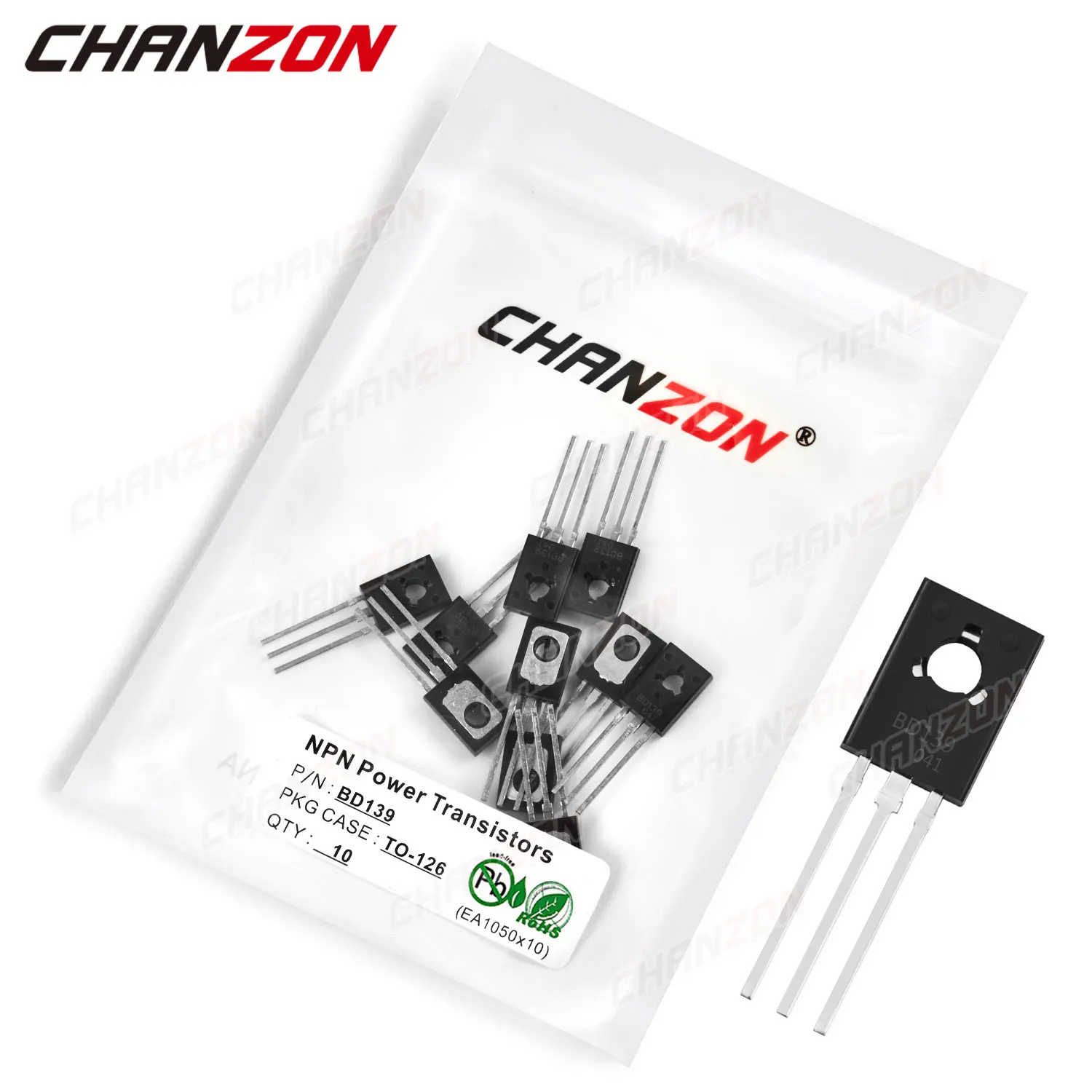 BD139 TO-126 NPN High Power Voltage Transistor Bipolar Junction BJT Powerful Triode Tube Fets 1.5A 80V Integrated Circuits 10pcs