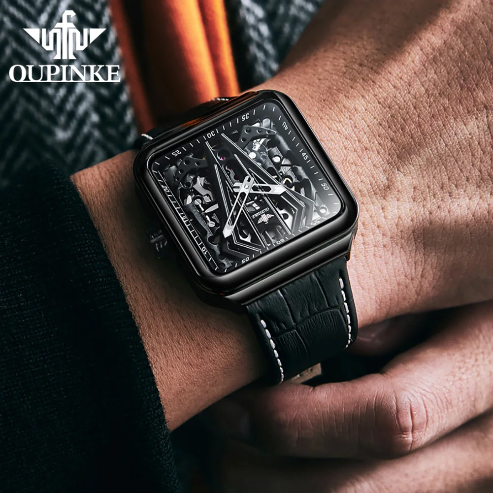 t*a様 O18019 OUPINKE 自動巻 腕時計 裏スケ メンズ腕時計 コ 6177J2O+ t*a様 O18019 OUPINKE 自動巻 腕時計 裏スケ メンズ腕時計 コ 6177J2O+